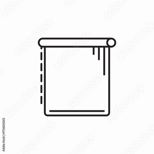 window curtains blinds icon sign vector