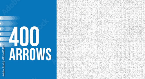 Four Hundred Arrows Moving Fast To The Left Creating A Blur Effect On The Left Side of The Image With A Pixelated Background on The Right Side of The Image