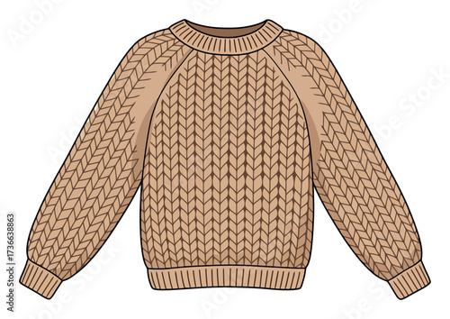 Crochet Sweater Vector - Cozy Handmade Design