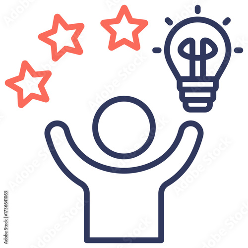 Enthusiasm Dual Tone Icon