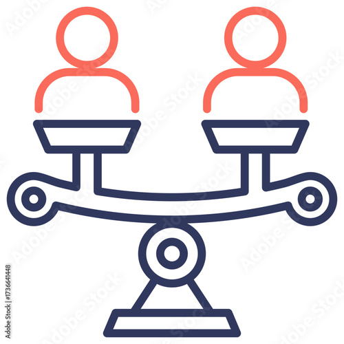 Equality Dual Tone Icon