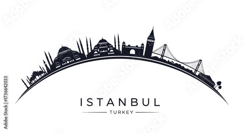 Iconic Istanbul Skyline Silhouette Reflecting a Rich History and Vibrant Culture of Turkey a City Connecting Continents
