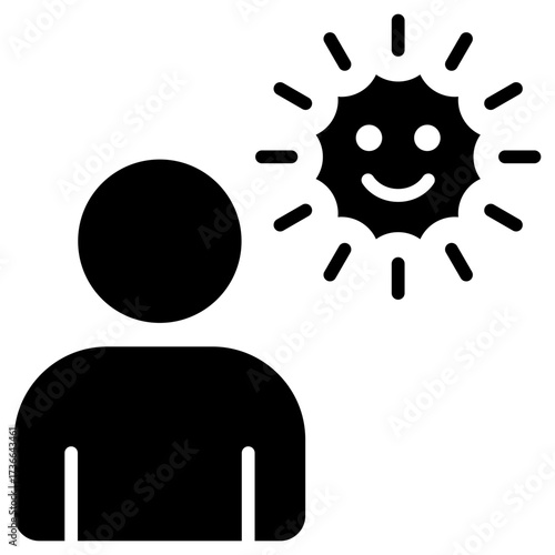 Optimism Glyph Icon