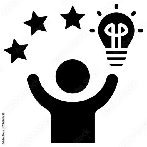Enthusiasm Glyph Icon