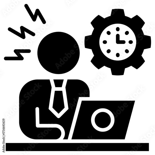 Hard Work Glyph Icon