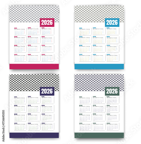 Wall Calendar 2026, calendar template design 2026, calendars