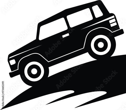 Car silhouette vector on transparent background