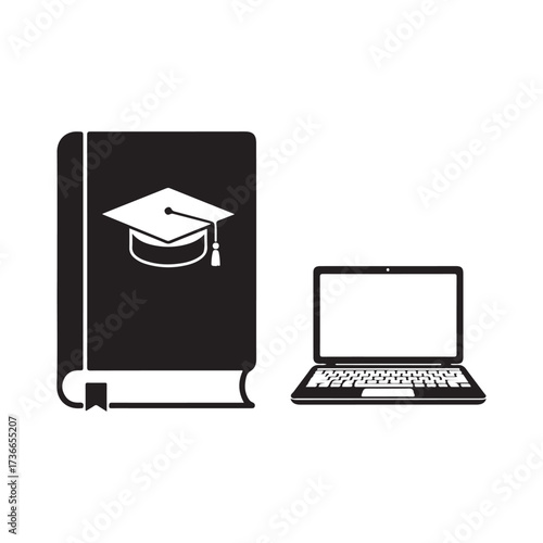 minimalist business,education,finance,gaming icon vector