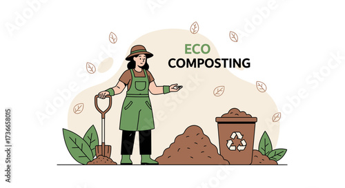 Eco Conscious Gardener Explains Composting Techniques for Sustainable Living with Organic Materials