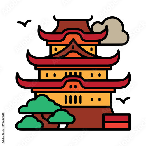 Japanese Temple Icon
