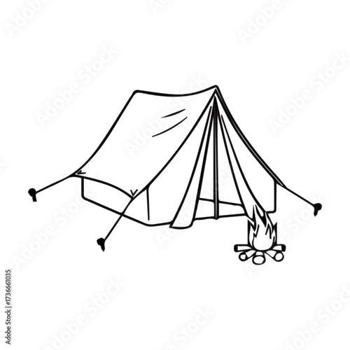 Camping Tent Scene