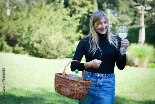 Traditional Czech low alcohol new young wine or 
