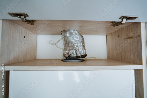 Canvas Print A Mysterious Silver Object has been found nestled inside a beautifully crafted W
