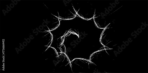 black silhouette of a hole
