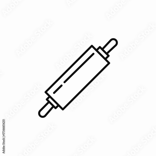 rolling pin icon sign vector