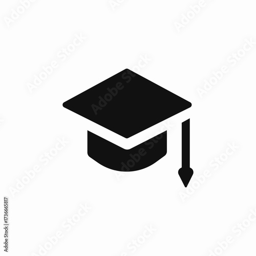 student hat icon sign vector