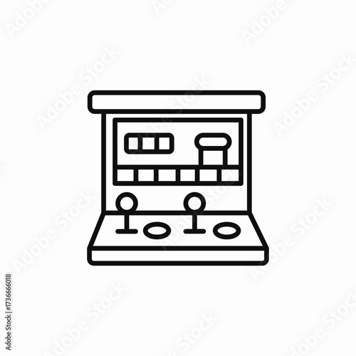 video game machine icon sign vector