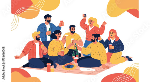 Gathering Outdoors with Friends: Celebrating Together and Sharing Moments of Joy