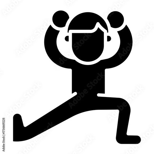 Stretching Vector Icon