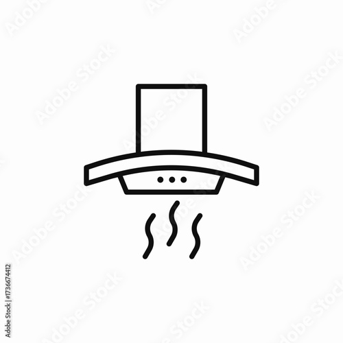 aspirator hood icon sign vector