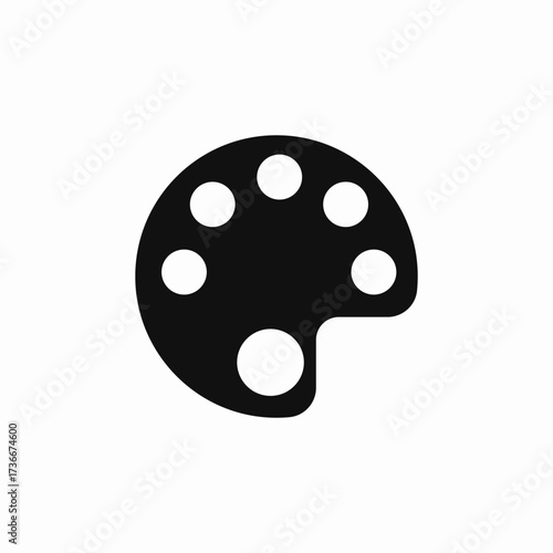 color palette icon sign vector