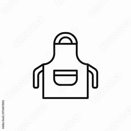 cook apron icon sign vector