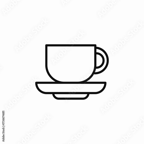 cup tea icon sign vector