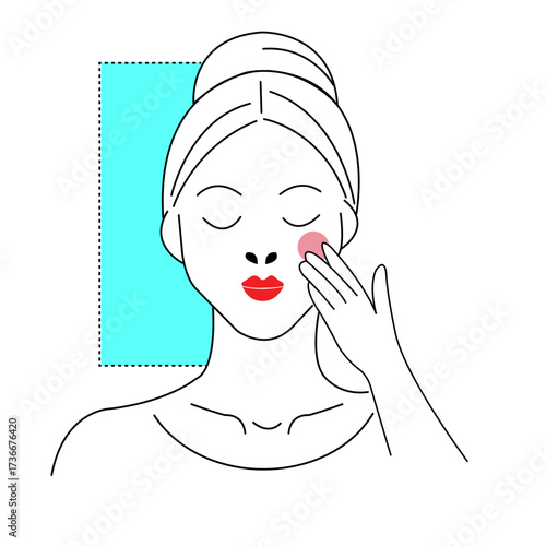Techniques for skincare application with emphasis on facial massage and gentle touch