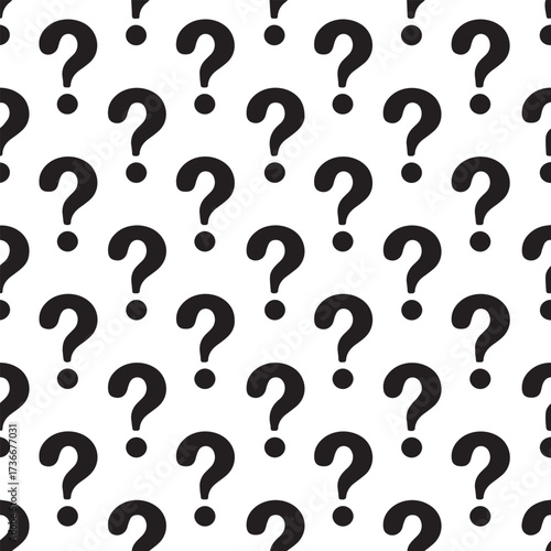 seamless tileable question mark vector pattern ai eps png jpeg simple repeating punctuation motif