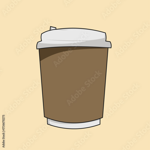 Warm coffee cup on a light background ready for a cozy morning or afternoon break away from daily routine