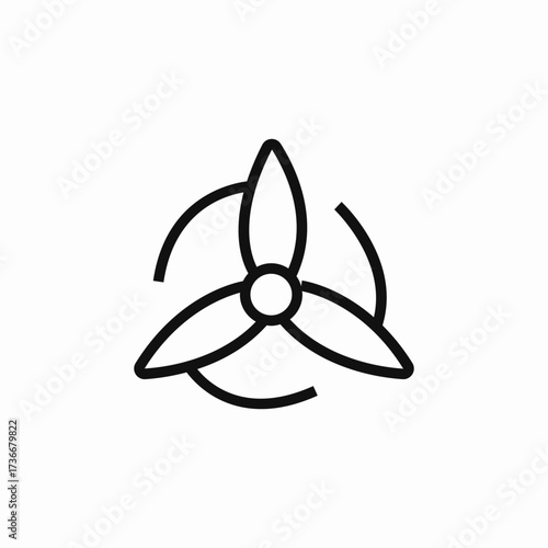 air fan flip icon sign vector