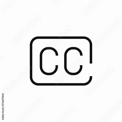 closed captioning icon sign vector
