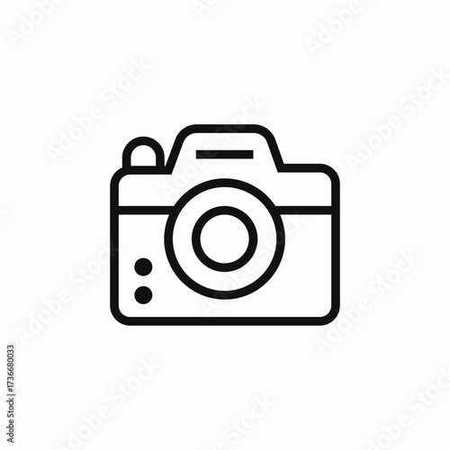 photo camera icon sign vector