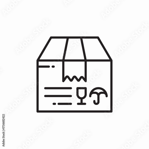 delivery package icon sign vector