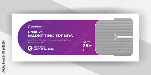 Modern Business marketing Facebook cover Banner design template