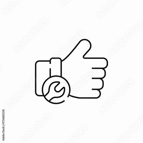 service like icon sign vector