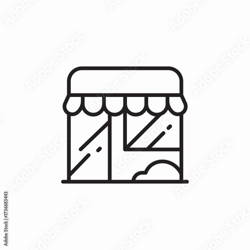store shop icon sign vector