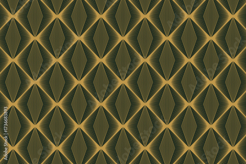 Elegant art deco geometric pattern with retro flair