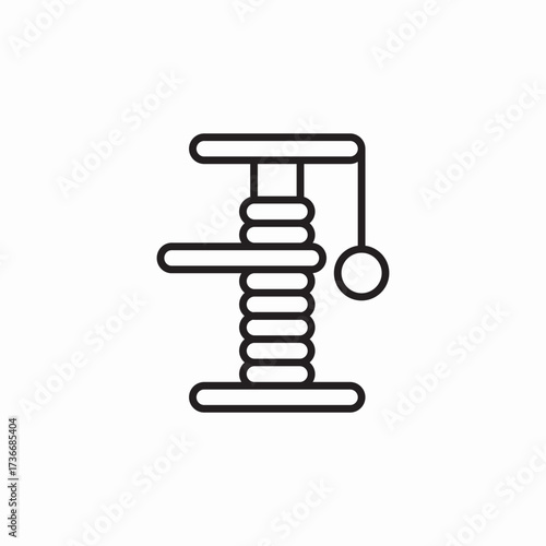 cat playground icon sign vector