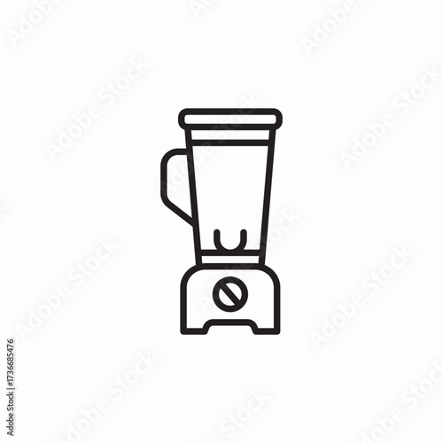 blender mixer icon sign vector