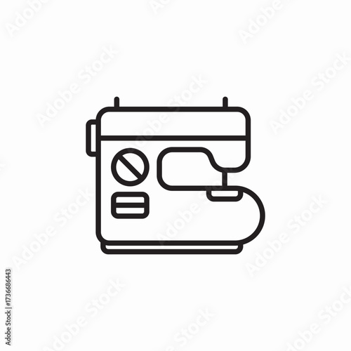 sewing machine icon sign vector
