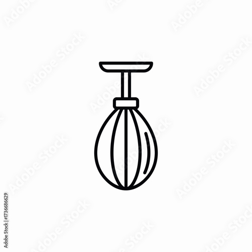 speed bag boxing icon sign vector