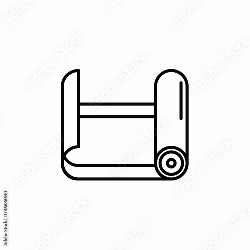 sport mat icon sign vector
