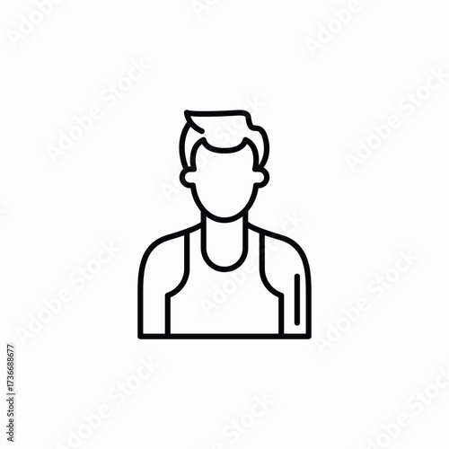 gym sportsman icon sign vector
