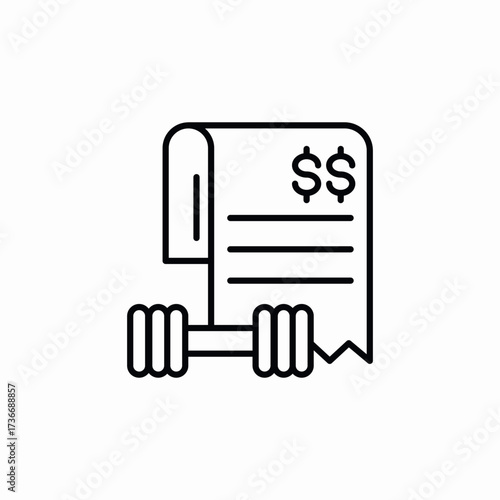 hym payment price icon sign vector