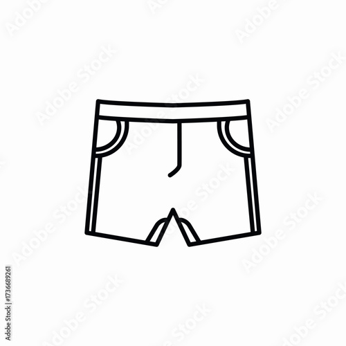 male pants shorts icon sign vector