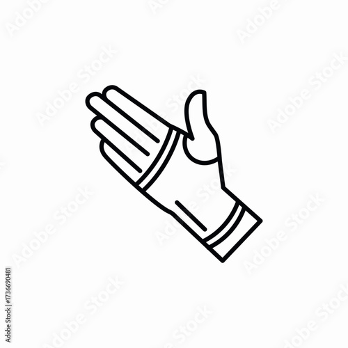 arm compression sleeve icon sign vector
