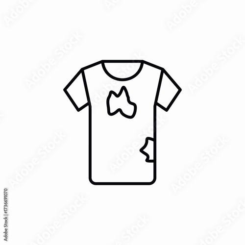 dirt t shirt icon sign vector
