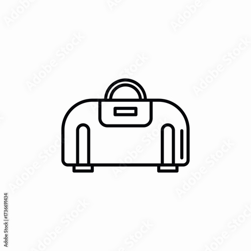 gym bag icon sign vector