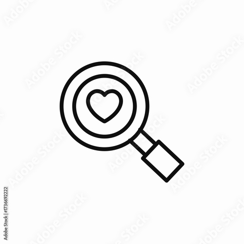 search love heart icon sign vector
